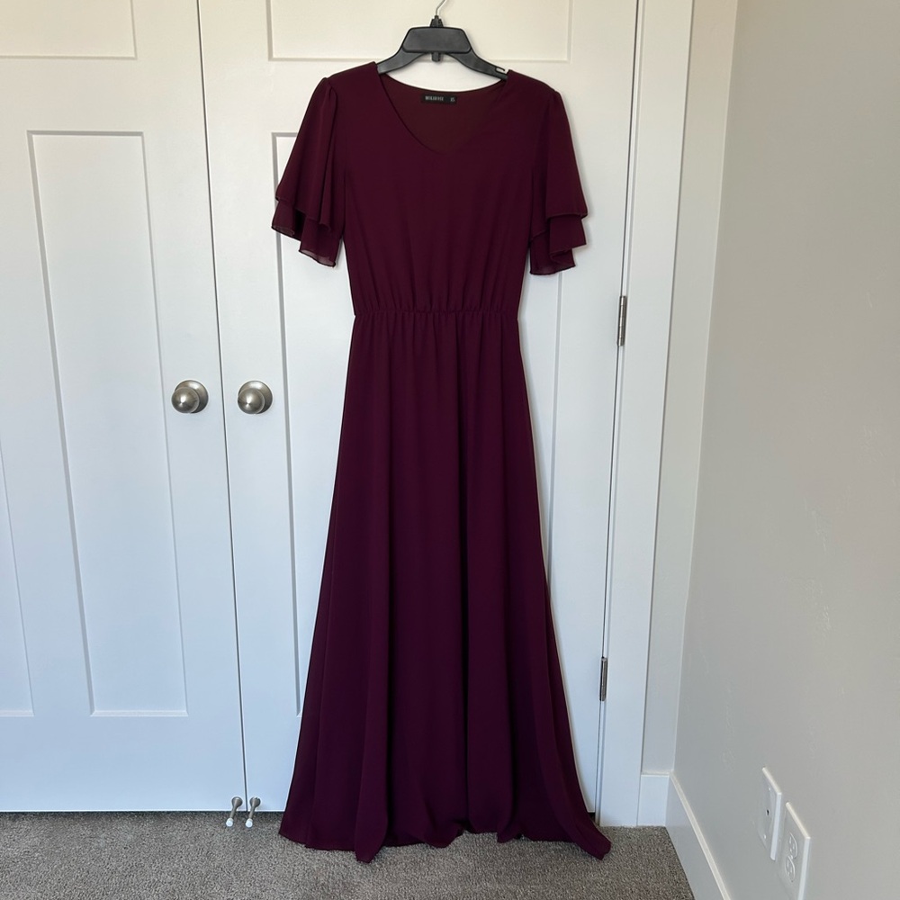 Mikarose Burgundy Maxi Dress